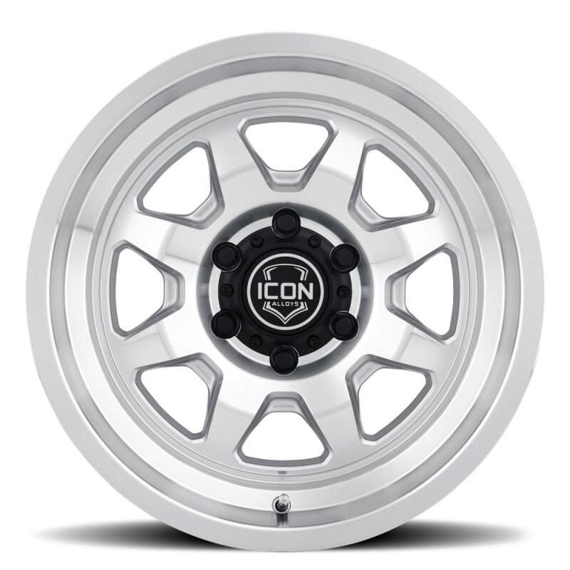 ICON Nuevo 17x8.5 / 6x135 / 6mm Offset 5in BS - Silver Machined - 8117856350SM