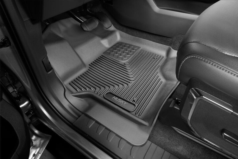Husky Liners 21-23 Ford F-150 CC SC X-Act Contour Front & Second Row Seat Floor Liners - Black - 53468