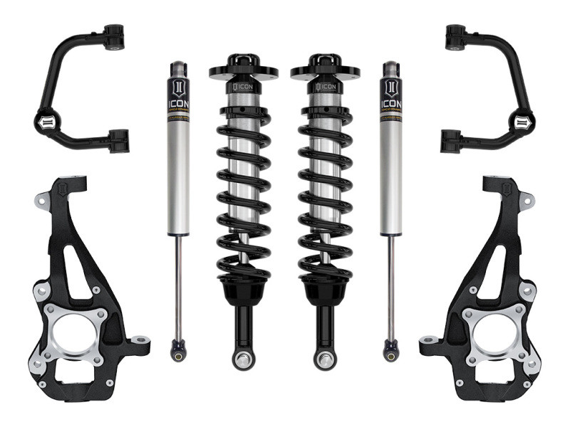 ICON 21-23 Ford F150 4WD 3.5-4.5in  Stage 1 Suspension System With Tubular Upper Control Arms - K93141T Photo - Primary