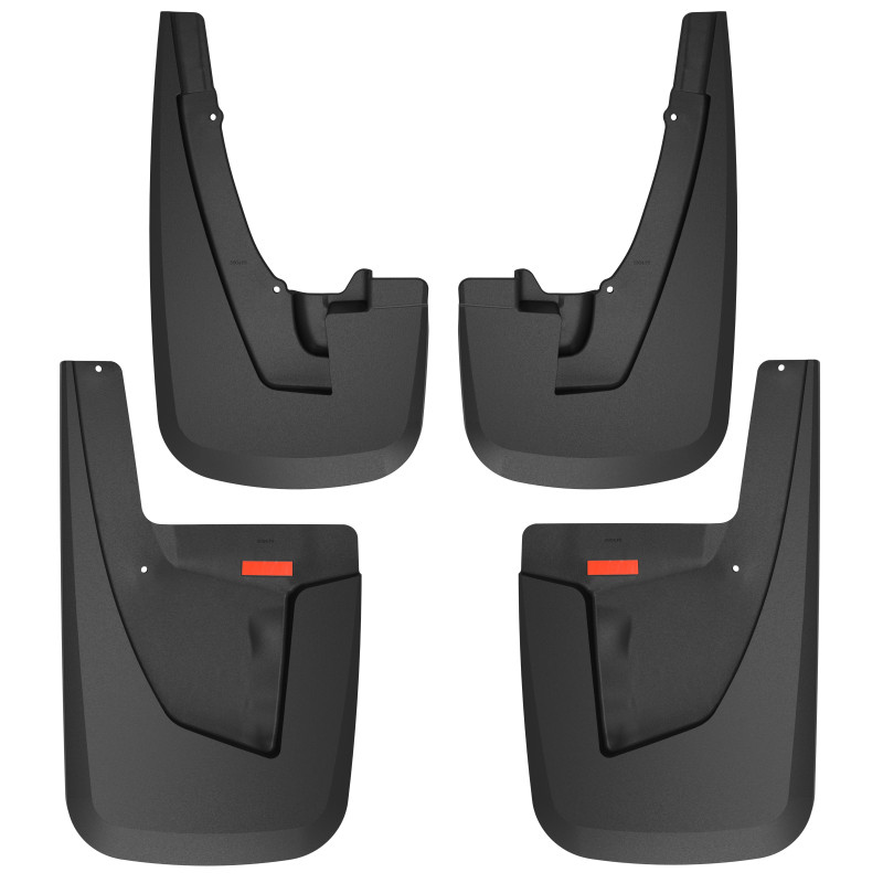 Husky Liners 19-22 RAM 2500/3500 w/o OEM Fender Flares Custom Front & Rear Mud Guard Set - Black - 58046