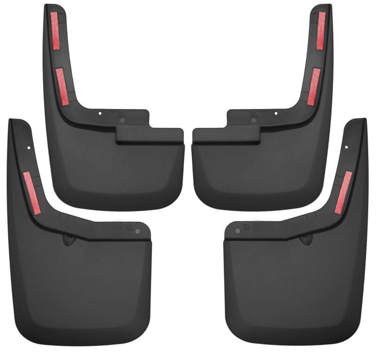 Husky Liners 2015-2017 Ford F-150 w/ OE Fender Flares Front and Rear Mud Guards - Black - 58456