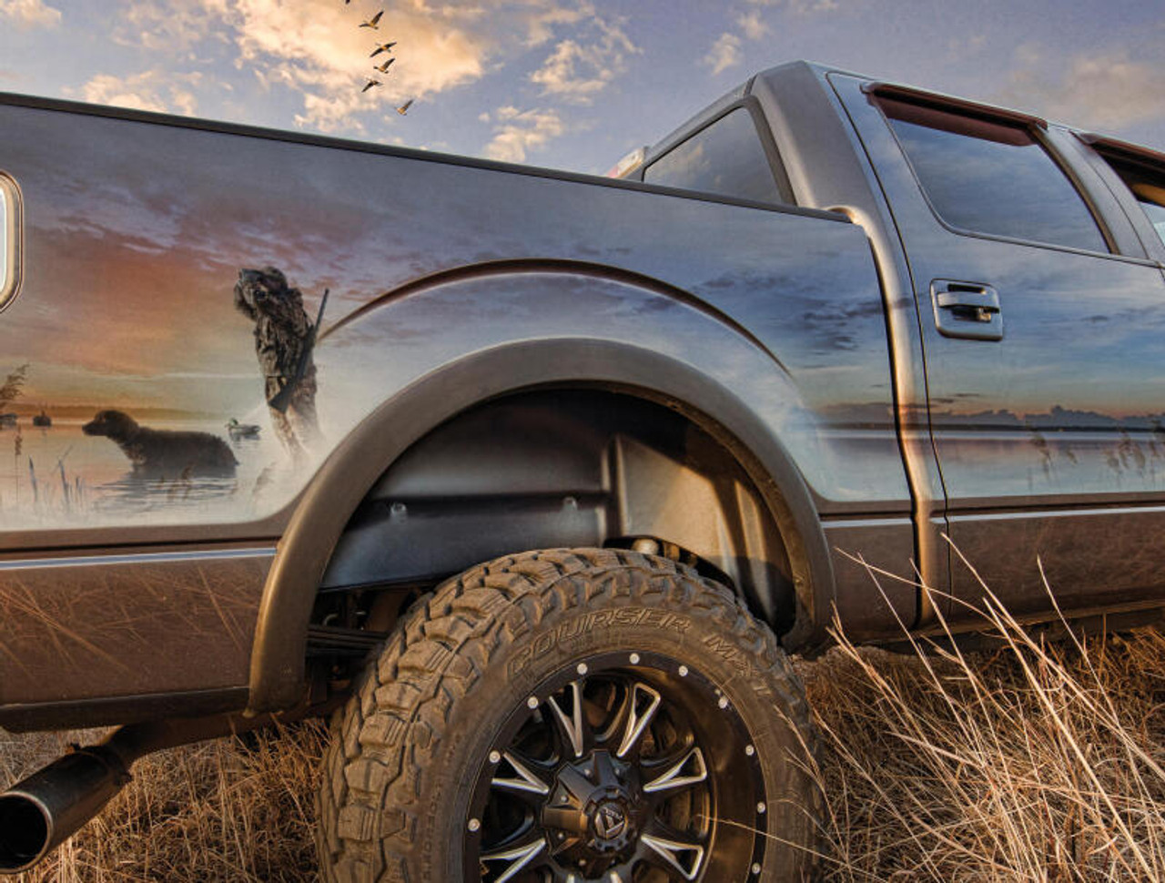 Husky Liners 21-23 Ford F-150 Rear Wheel Well Guards - Black - 79161
