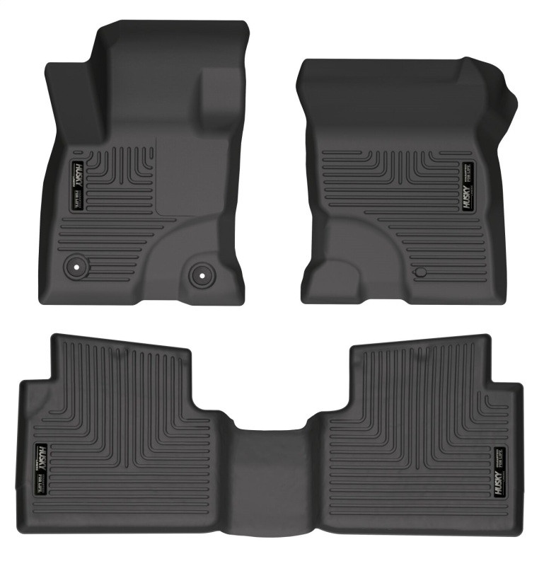 Husky Liners 2022 Ford Maverick(No Fit Hybrid) Weatherbeater Front & 2nd Seat Floor Liners - Black - 95051