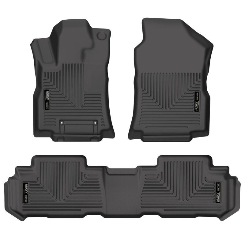 Husky Liners 19-23 Subaru Ascent Weatherbeater Black Front & 2nd Seat Floor Liners - 95871