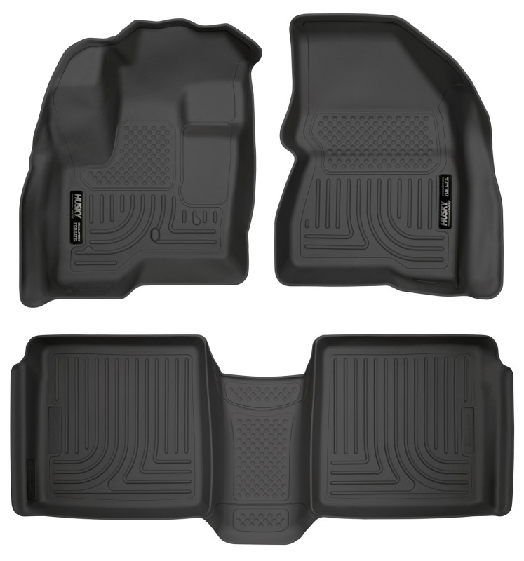 Husky Liners 09-12 Ford Flex/10-12 Lincoln MKT WeatherBeater Combo Black Floor Liners - 98741