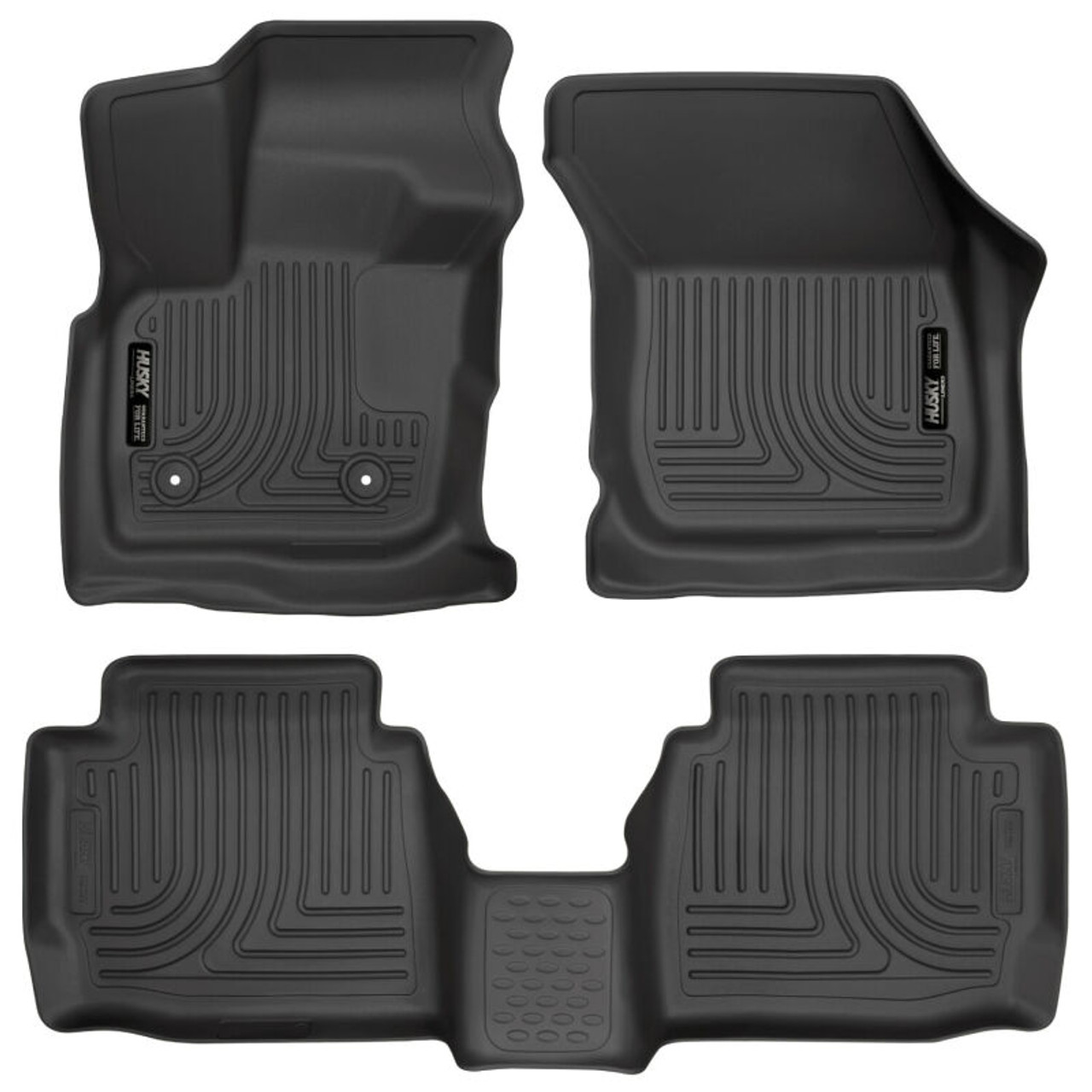 Husky Liners 17 Ford Fusion / 17 Lincoln MKZ Black Front and 2nd Row Floor Liners - 98791