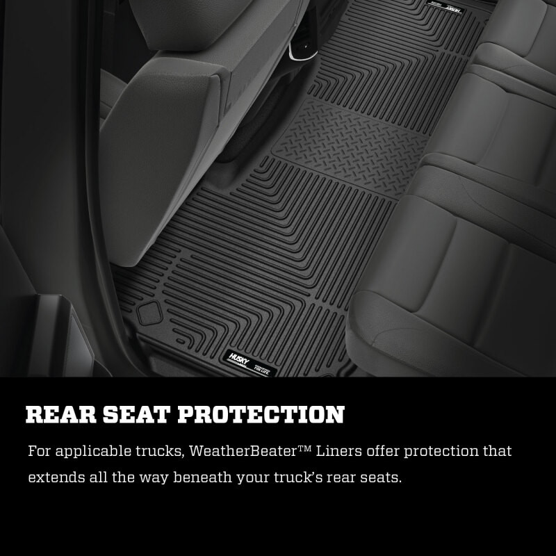 Husky Liners 2012 Dodge Ram 1500/2500 Crew Cab WeatherBeater Combo Black Floor Liners - 99001