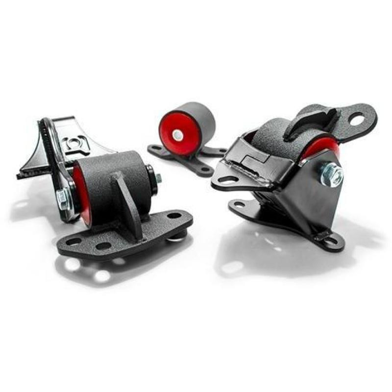 Innovative 96-00 Civic D-Series Black Steel Mounts 95A Bushings (CVT to Manual) - 10052-95A