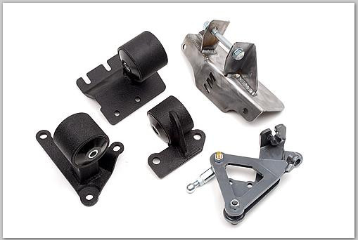Innovative 88-91 Civic H-Series Black Steel Mounts 75A Bushings (Manual Hydro Actuator) - 29150-75A Photo - Primary