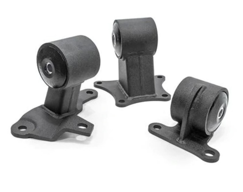Innovative 90-93 Accord H/F Series Black Steel Mounts 95A Bushings (Auto EX to Manual 94-01 Trans) - 29357-95A