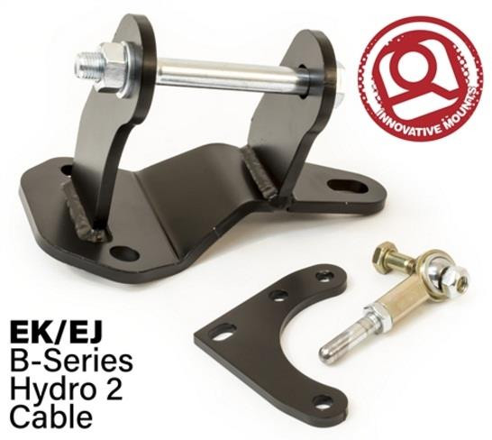 Innovative 96-00 Civic B-Series Black Steel Hydro to Cable Trans Conversion Bracket and Actuator - 40020 Photo - Primary