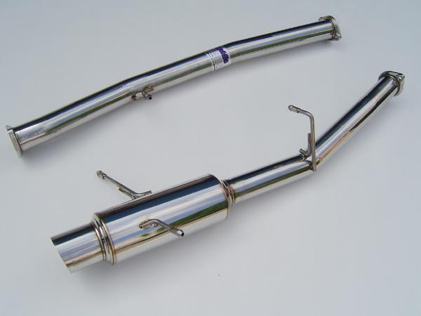 Invidia 02-07 WRX/STi 76mm N1 RACING Stainless Steel Tip Cat-back Exhaust - HS02SW1GTR Photo - Primary