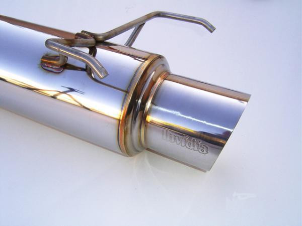 Invidia 06-08 Honda Fit 50mm (101mm tip) Cat-back Exhaust - HS06HF1GTP Photo - Primary