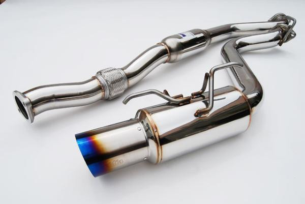 Invidia 08+ WRX Hatch 76mm REGULAR Titanium Tip Cat-back Exhaust - HS08SW5GTT Photo - Primary