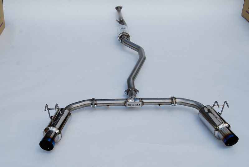 Invidia 2022+ Honda Civic Si (1.5T) 70mm N1 Cat Back Exhaust - Burnt TI Tips - HS22HS4GD1STL