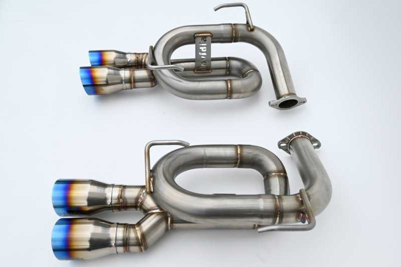 Invidia 22+ Subaru WRX Twin Loop 3.5in. Single Layer T.I Tip Axle-Back Exhaust - HS22SW4AT4STL