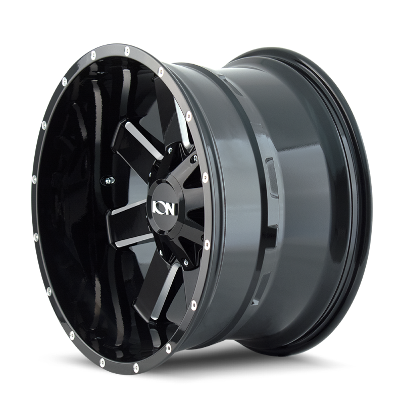 ION Type 141 18x9 / 6x135 BP / 18mm Offset / 106mm Hub Gloss Black Milled Wheel - 141-8937M18