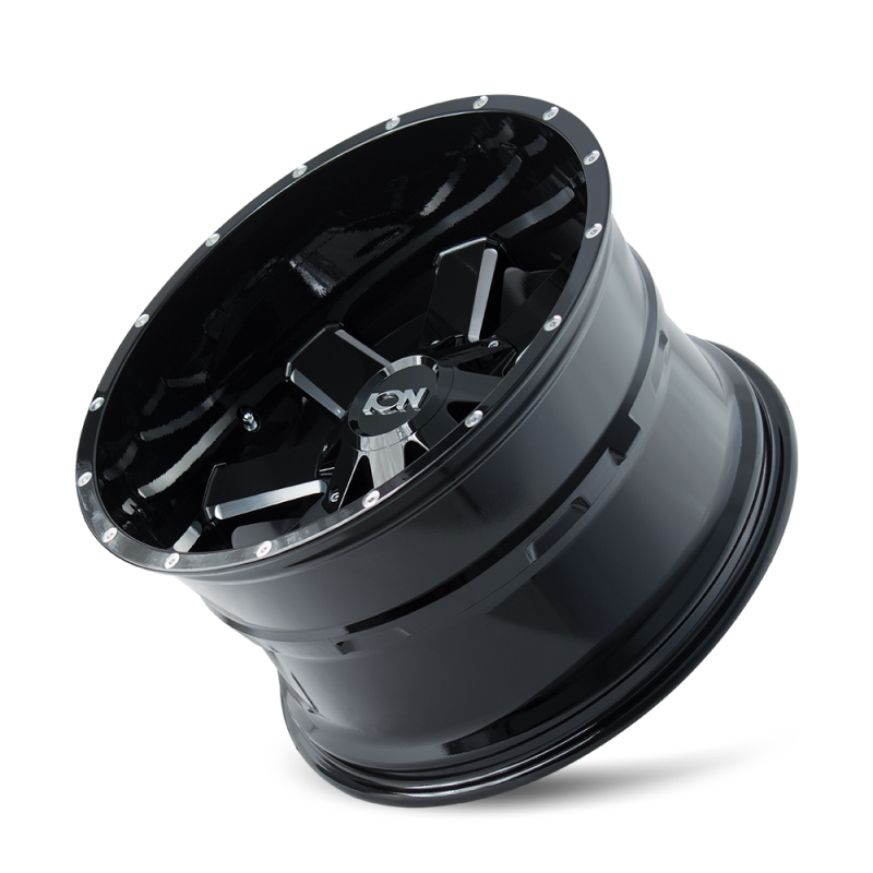 ION Type 141 18x9 / 6x135 BP / 18mm Offset / 106mm Hub Gloss Black Milled Wheel - 141-8937M18