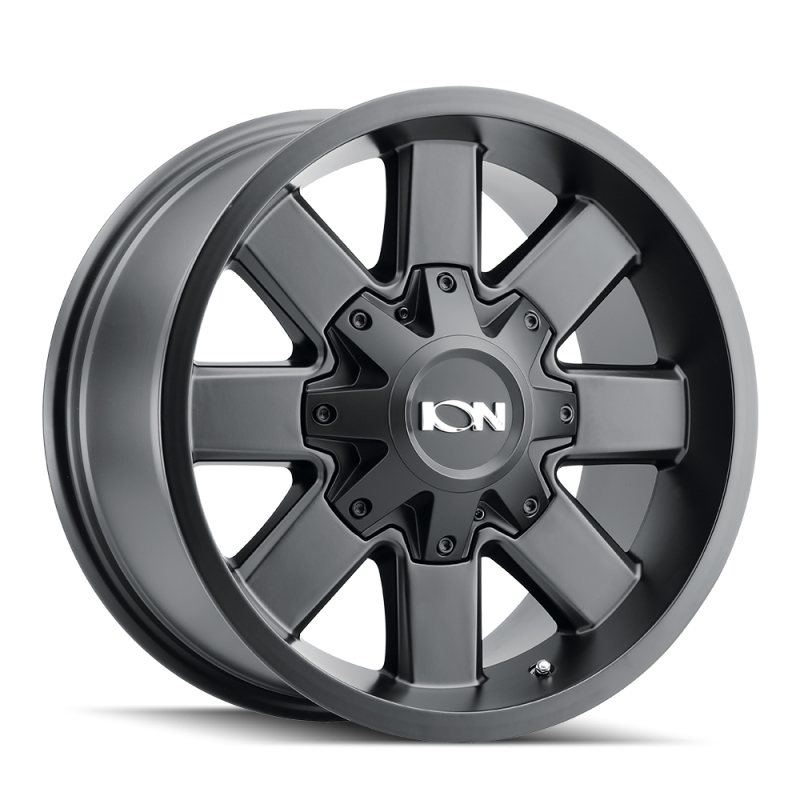 ION 141 18x9 / 8x165.1 BP / 18mm Offset / 125.2mm Hub Satin Black Wheel - 141-8981B18 Photo - Primary