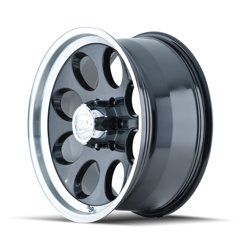 ION Type 171 15x8 / 5x139.7 BP / -27mm Offset / 108mm Hub Black/Machined Wheel - 171-5885B