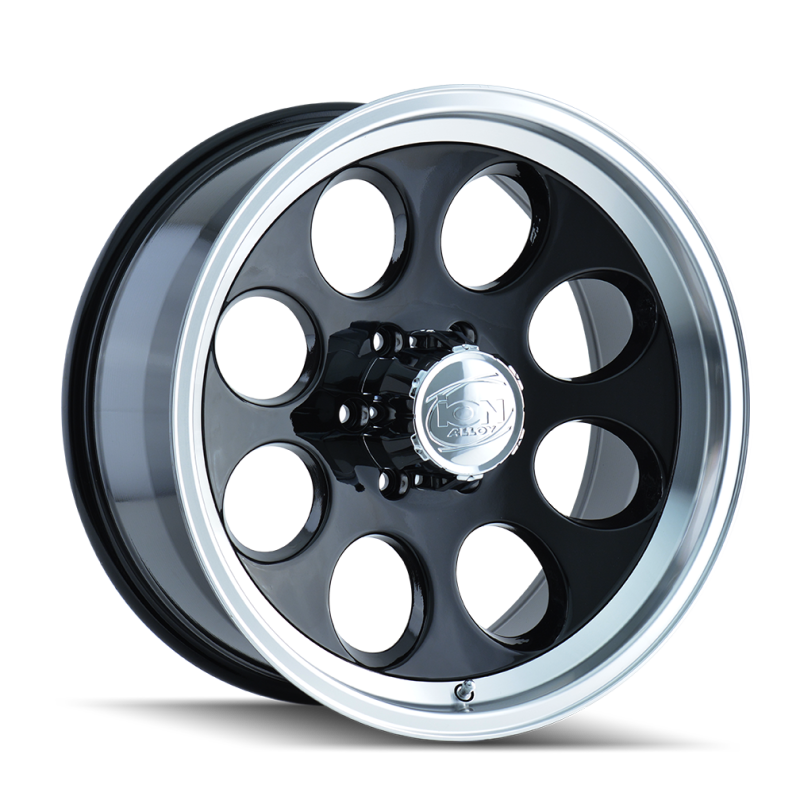 ION Type 171 16x8 / 8x165.1 BP / -5mm Offset / 130.8mm Hub Black/Machined Wheel - 171-6881B