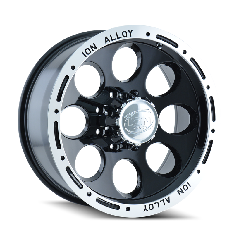 ION Type 174 16x10 / 6x139.7 BP / -38mm Offset / 106mm Hub Black/Machined Wheel - 174-6183B