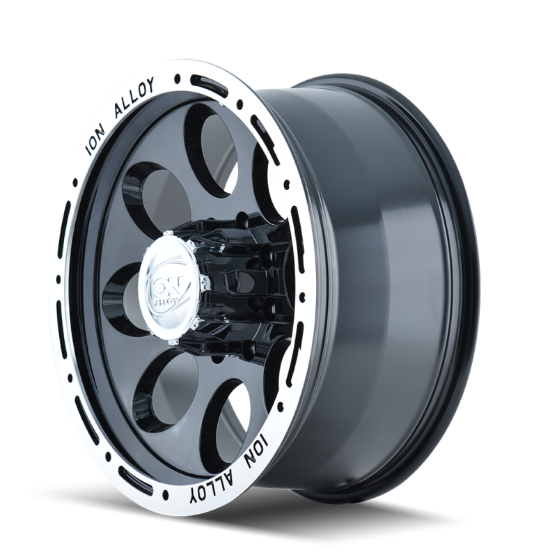 ION Type 174 17x9 / 5x114.3 BP / 0mm Offset / 83.82mm Hub Black/Machined Wheel - 174-7965B
