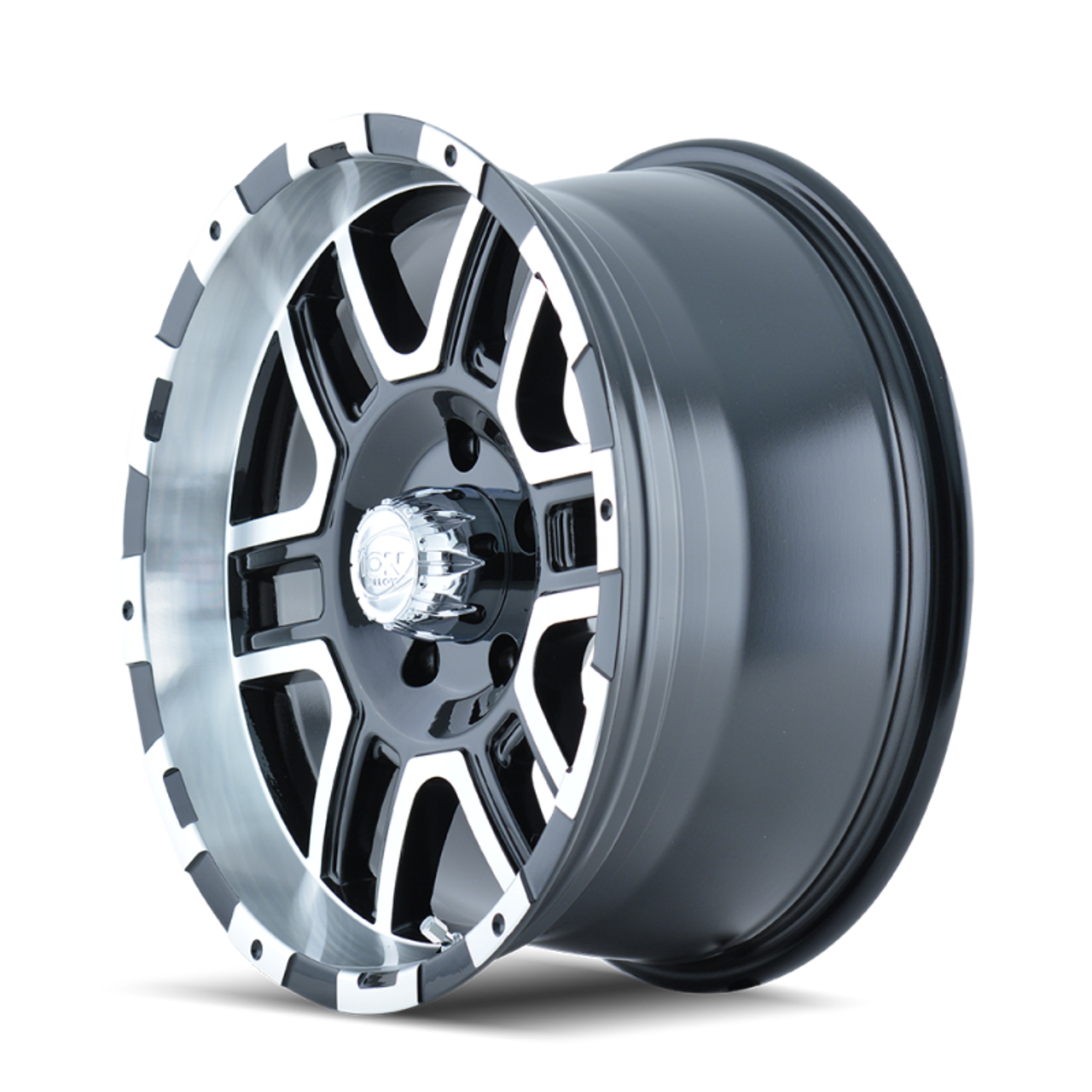 ION Type 179 16x8 / 5x114.3 BP / 10mm Offset / 83.82mm Hub Black/Machined Wheel - 179-6865B