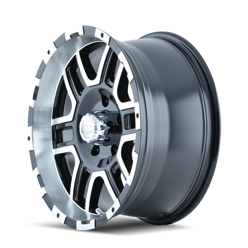 ION Type 179 17x8 / 5x135 BP / 10mm Offset / 87mm Hub Black/Machined Wheel - 179-7835B