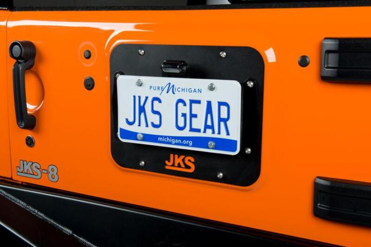 JKS Manufacturing 07-16 Jeep Wrangler JK License Plate Relocation Kit - JKS8210