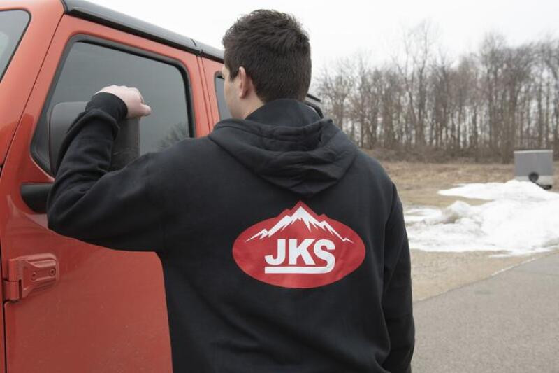 JKS Manufacturing Zippered Black Hoodie - Large - JKSAPP140BLKL