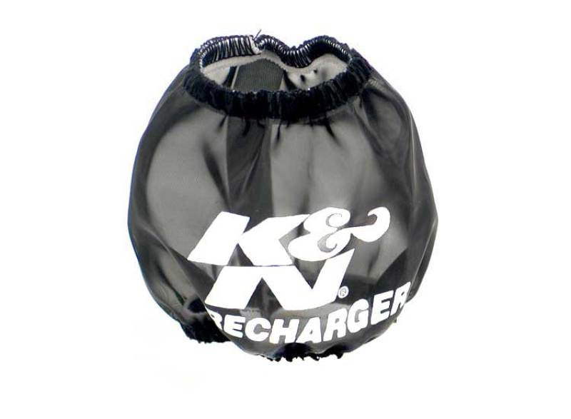 K&N Universal PreCharger Round Tapered Air Filter Wrap Black 3in Base ID x 2in Top ID x 3in H - 22-8028PK