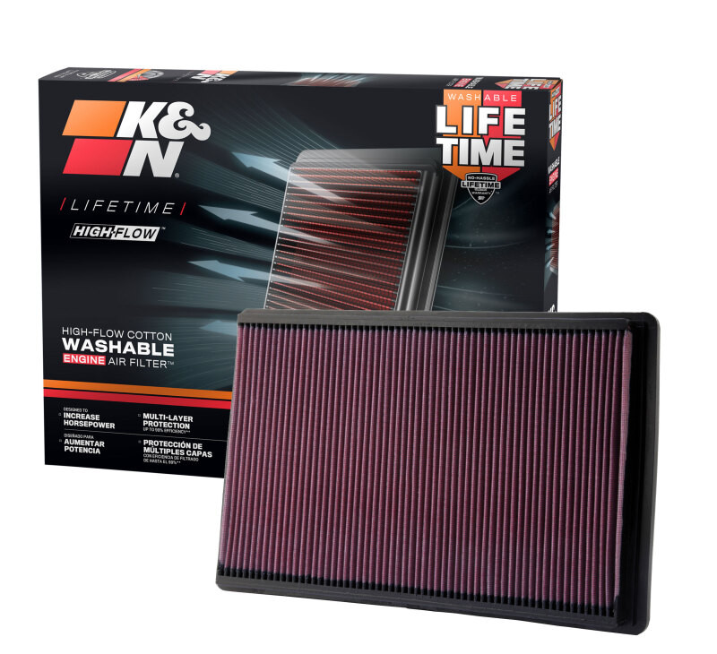 K&N Replacement Air Filter AIR FILTER, CHEV CORVETTE 5.7L 90-96, PONT FIREBIRD 5.7L 96-97 - 33-2035
