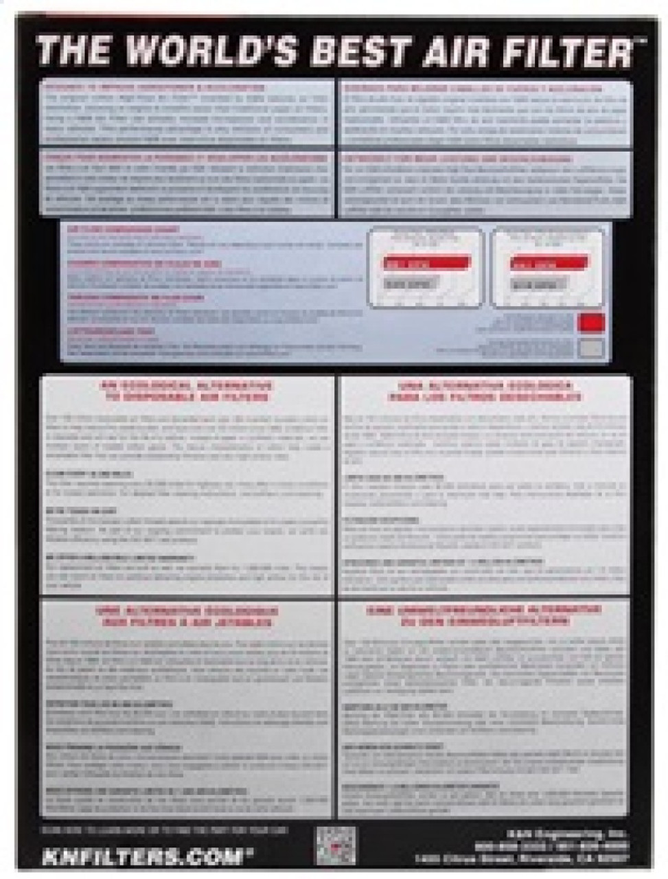 K&N Replacement Air Filter TOYOTA LANDCRUISER V8-4.7L; 1999-2000 - 33-2146