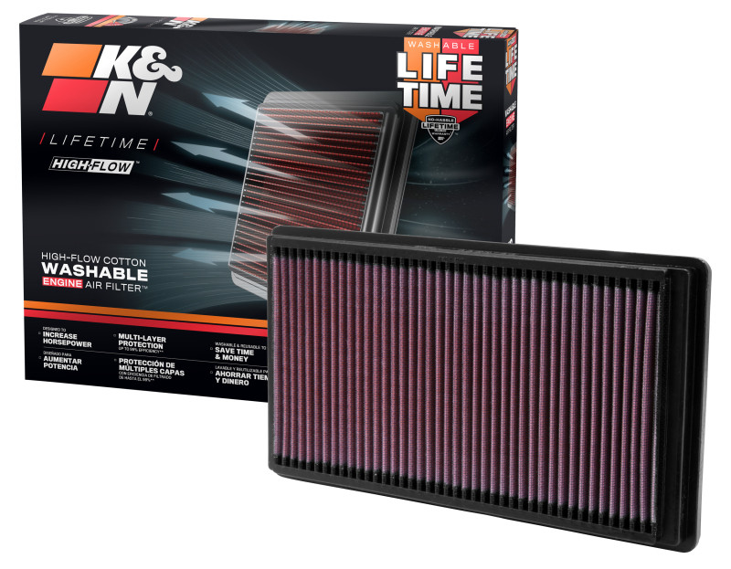 K&N Replacement Air Filter LINCOLN LS 00-06; JAG S-TYPE 99-08; FORD T-BIRD 02-05 - 33-2266