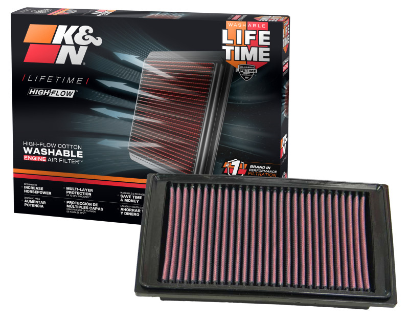 K&N 05-07 Chevy Corvette / 05-09 Cad XLR Drop In Air Filter - 33-2305