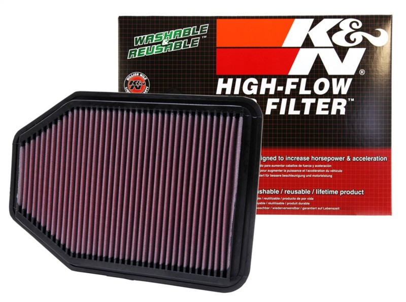 K&N 07-10 Jeep Wrangler 3.8L V6 Drop In Air Filter - 33-2364