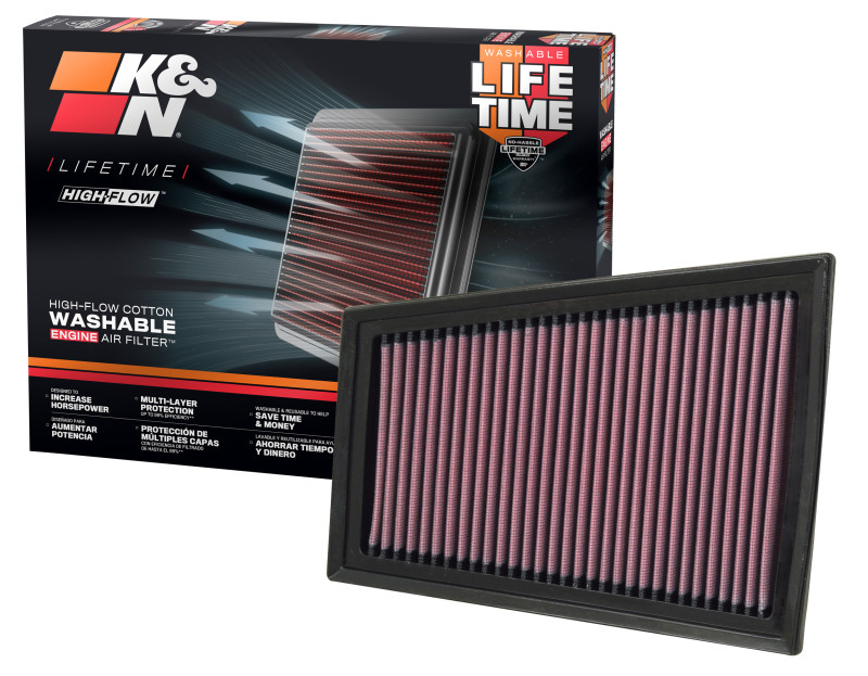 K&N 07 Nissan Sentra 2.0L-L4 Drop In Air Filter - 33-2376