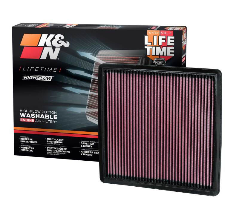 K&N 09-13 Ford F150 / 08-13 F250/F350/450/550 SD / 10-13 F150 SVT Raptor Drop In Air Filter - 33-2385