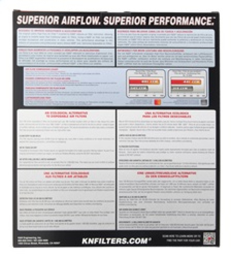 K&N Saturn Outlook / GMC Acadia 3.6L Drop In Air Filter - 33-2394