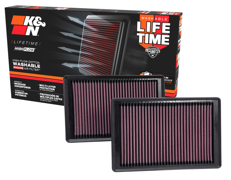 K&N Replacement Air Filter 10-12 Jaguar XK/XKR 5.0L V8 - 33-2445