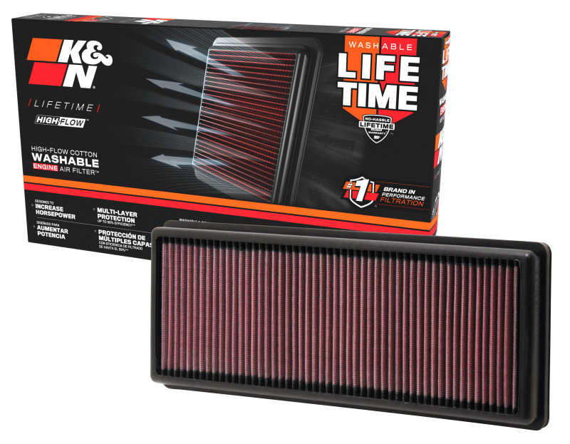 K&N Replacement Air Filter for 12 Fiat 500 1.4L L4 - 33-2471