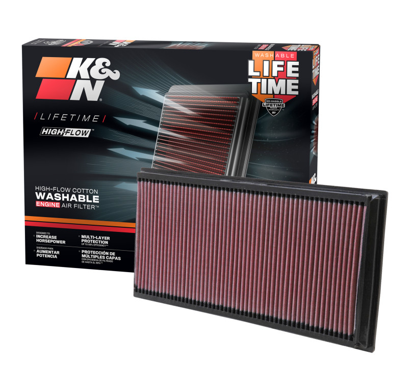 K&N 06-09 L.R. Range Rover / 02-10 VW Touareg / 02-09 Porsche Cayenne Drop In Air Filter - 33-2857