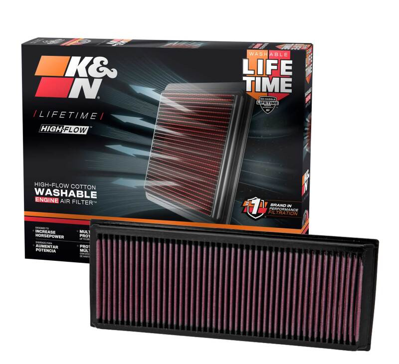 K&N 05-10 VW Jetta/Passat / 07-10 Tiguan / 09-10 GTi / 06-09 EOS Drop In Air Filter - 33-2865