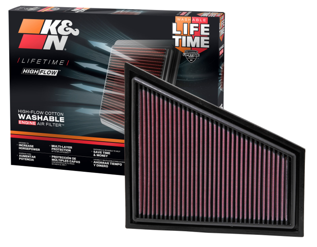 K&N 09-10 BMW Z4 2.5/3.0L-L6 Drop In Air Filter - 33-2963