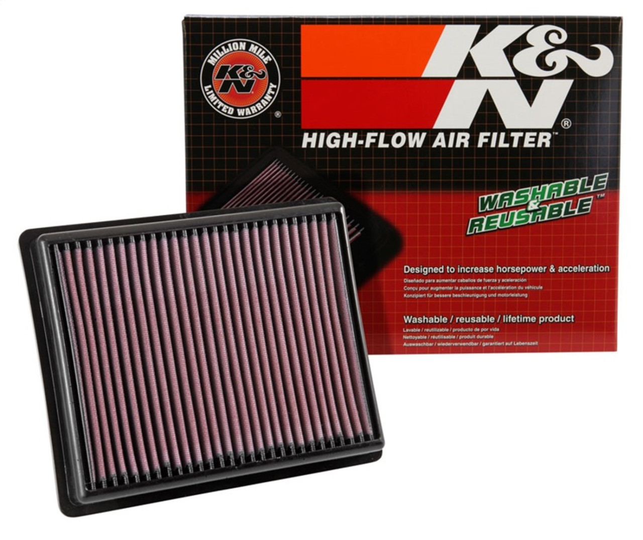 K&N 14-17 Opel Vivaro B L4-1.6L DSL Replacement Drop In Air Filter - 33-3054