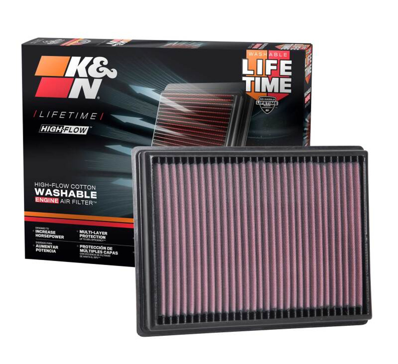 K&N 2019 Honda Insight L4-1.5L F/I Replacement Drop In Air Filter - 33-3131