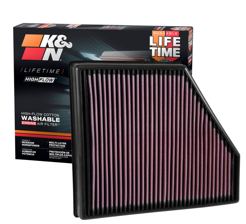 K&N 2016 Chevy Camaro SS 6.2L Drop In Air Filter - 33-5047