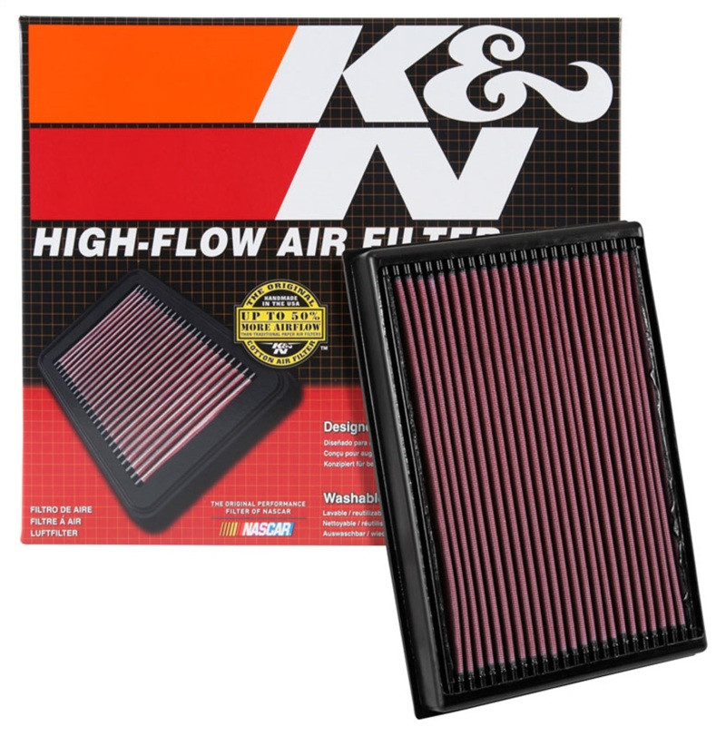 K&N 2016 Nissan Titan XD V8-5.0L Replacement Drop In Air Filter - 33-5048