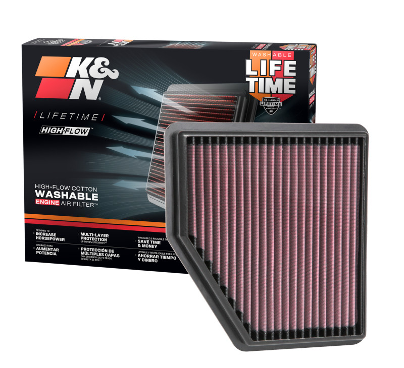 K&N 2019 Nissan Altima 2.5L F/I Drop In Replacement Air Filter - 33-5095
